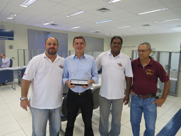 Sérgio Rodrigues Carvalho Jr, da CEF de José Bonifácio: ganhador da pulseira de ouro.